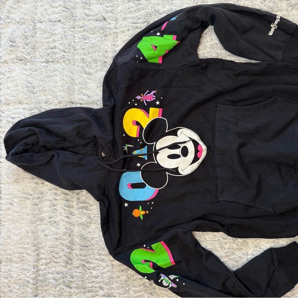 Walt Disney World 2024 Black Hoodie Mickey